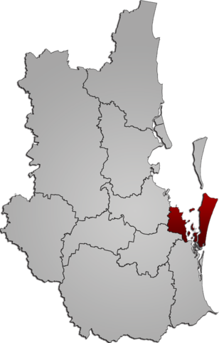 map highlighting the redland council area